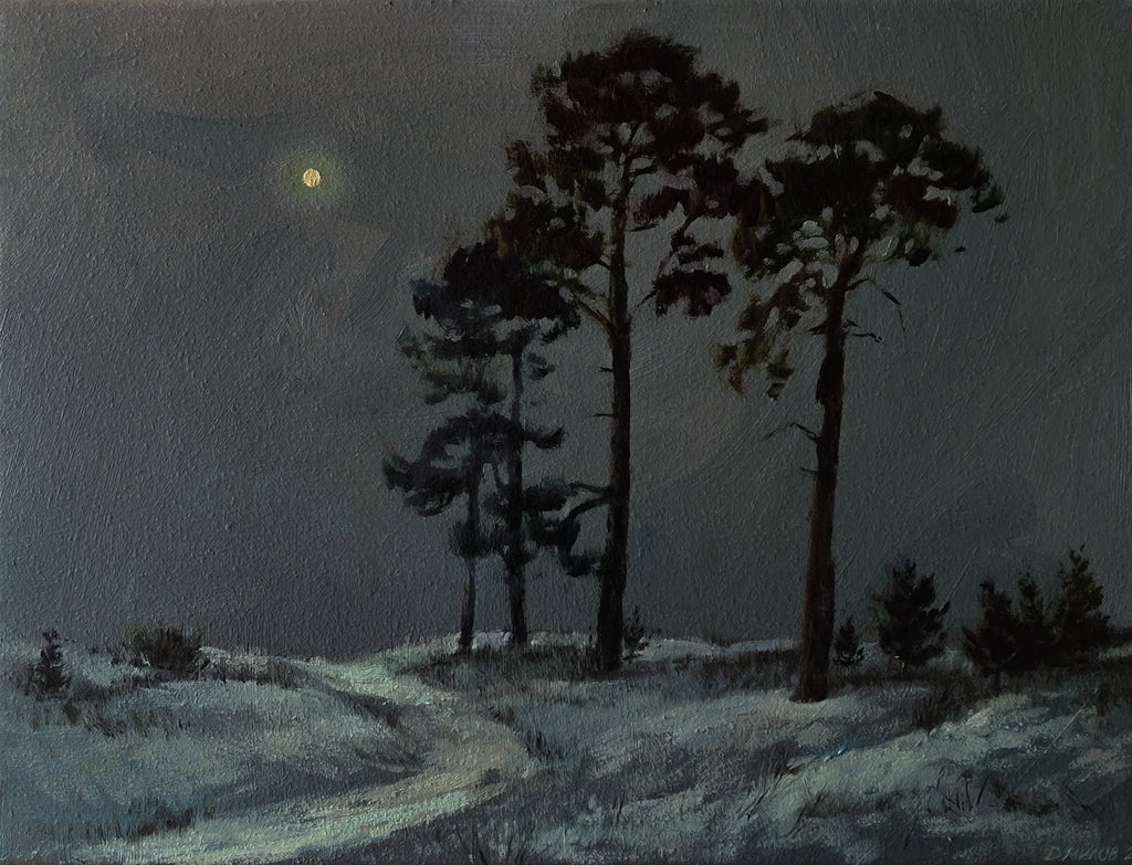 Night Landscape With Pines